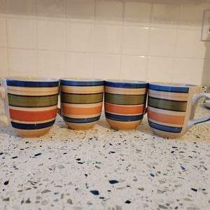 Set of four 10 ounce mugs